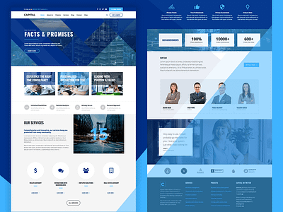 Business Theme For WordPress blue consulting finance html5 insurance wordpress