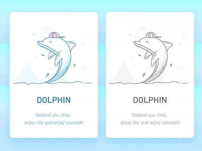 Dolphin app dolphin expression icon interface