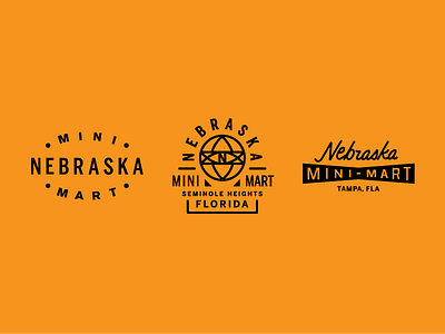 Nebraska Mini-Mart branding identity lettering logo seminole heights tampa