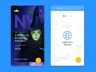 Submarino Travels mobile app travel