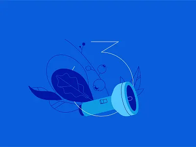 3 3 blueberry camp flashlight leaves nature number