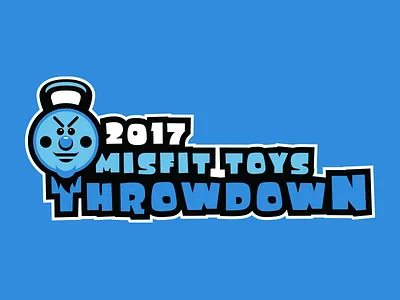 Misfit Toys Throwdown beard cold competition crossfit kettlebell logo mascot misfit misfit toys throwdown