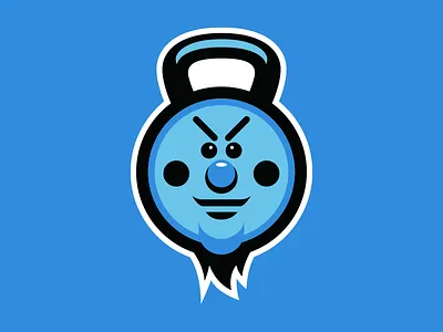 Mr. Misfit beard cold crossfit kettlebell logo mascot misfit misfit toys
