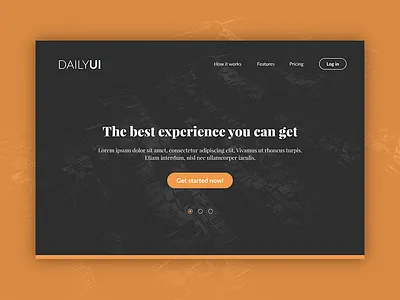 Daily UI #003 - Landing Page 003 dailyui