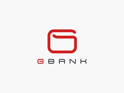 Gbank logo design account bank branding finance g game icon logo mark money purse wallet