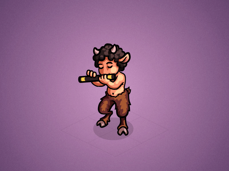 Faun animation art character concept cute fantasy faun game gif illustration isometric