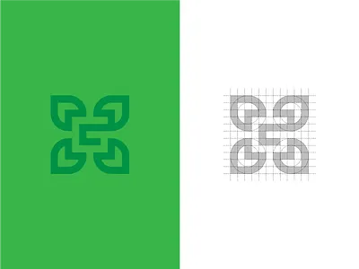 G For Garden concept flower g garden gardener green identity leaves letter logo plant process