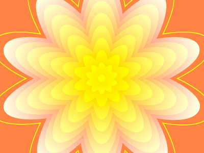 Yellow flower digital art experiement floral flower illustrator pattern vector yellow