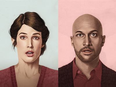 Guardian actors celebrity editorial illustration netflix pencil portrait tv watercolour