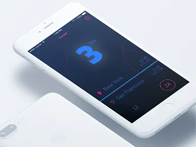Time Zone Converter app blue calculator converter dark minimal mobile picker time zone calculator time zone converter ui ux