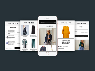 Stylealbum Online Concept Store app fashion onlineshop responsive shop webdesign