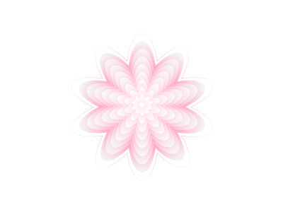 Pink flower design experiment girly gradient graphic illustrator monday pattern pink vector art