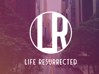 Life Resurrected branding badge black and white branding clean design graphic design lettering logo minimal packaging typography