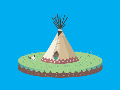 Tepee graphic design illustrator infographic