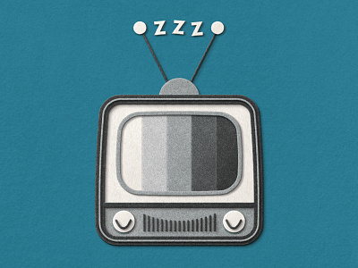 Sleep Facts - Black and White advertising black and white design fabric fact felt fuzzy felt illustration sleep television tv typography