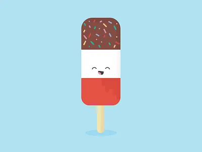 I Think You're Fab cream fun ice ice cream illustration lolly retro summer