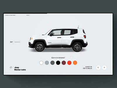 Choose your car - Big screens car assembling jeep tv ui