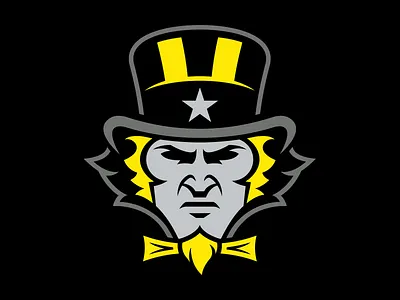Mr. Yankee beard bow tie crossfit hat logo mascot star uncle sam yankee