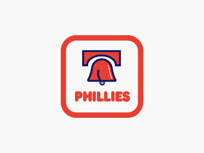 Philadelphia Phillies baseball bell crack liberty liberty bell logo mlb philadelphia phillies philadephia phillies philly redesign