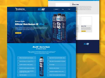 Single Product Website blog sealant user experience web design website