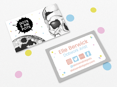 Dots and Ink Pots - Business Cards art business cards design graphic design illustration shop