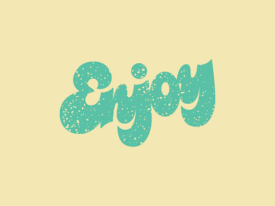 Enjoy hand lettering lettering typography
