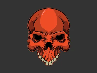 Skull 2d branding drawing flat halloween illustration illustrator logo skull vector