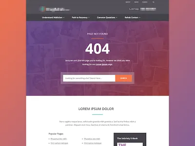 Smart 404 Page 404 search site