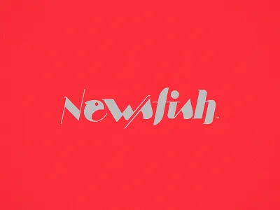 Newsfish logotype brand design branding fish logo logo design logotype news type design typography
