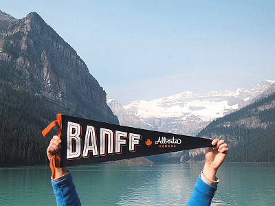 Banff Pennant banff bold canada lettering oxford pennant typography