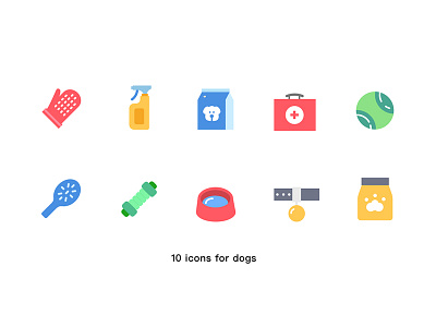 10 icons for dogs icon