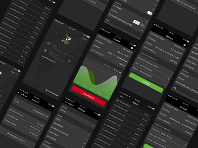 IPVanish VPN iOS UI graph ios ipvanish ui ux vpn