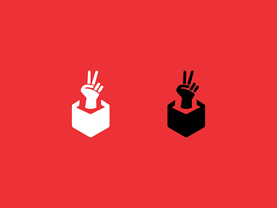 Logo for Unboxed box hand sign unboxing youtuber