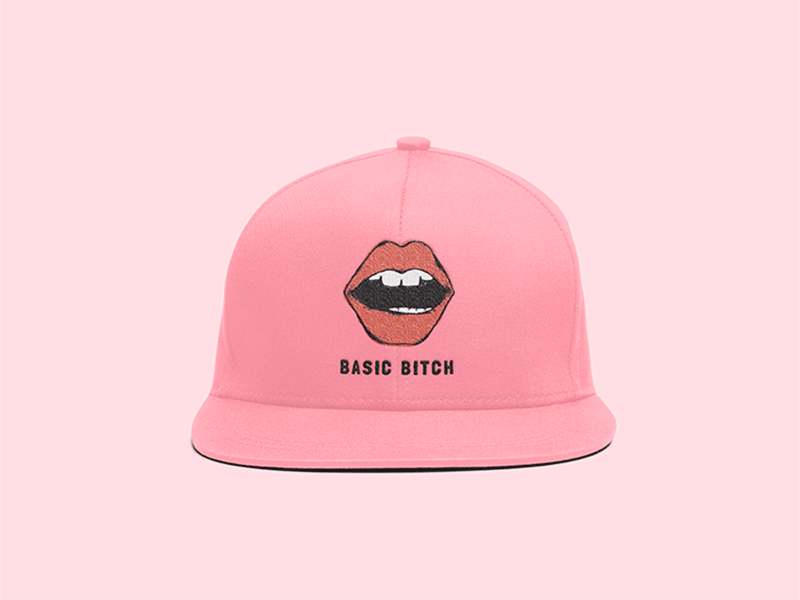 Basic Bitch basic bitch girl hat lips love magical mouth pink
