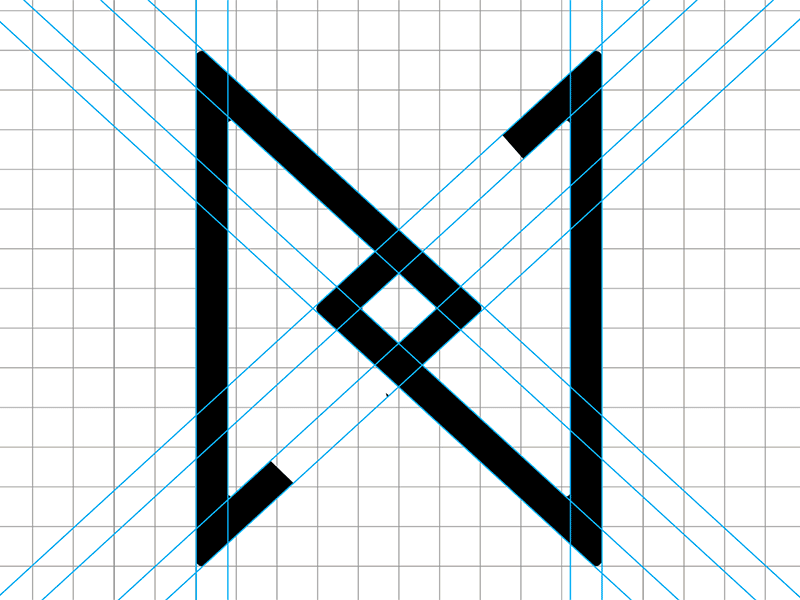 Novum adobe design gif graph grid illustrator letter letter mark logo novum style typography