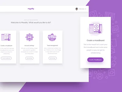 Welcome Screen abstract app application clean design iconography illustration ui user interface web