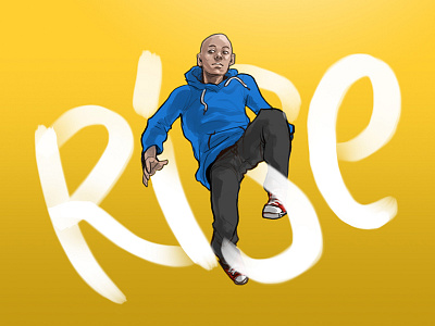 Rise digital drawings illustration