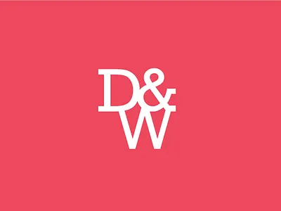 D&W d dw icon monogram typography w