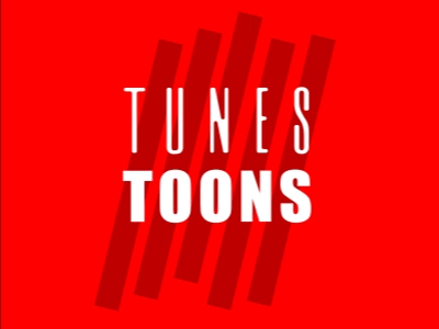 Podcast Cover Art - Tunes/Toons animation cartoons cover art gif itunes line lines logo music podcast type typography