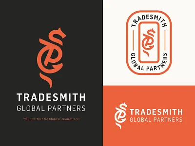 Tradesmith Branding branding dragon ecommerce icon logo red simple