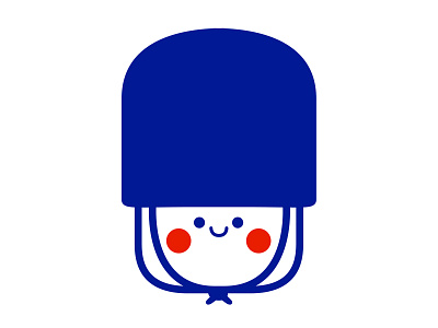 On Duty character cute design illustration london stickermule uk