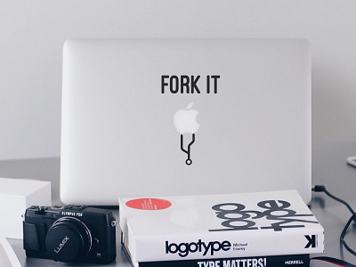 FORK IT developer fork github it push code sticker