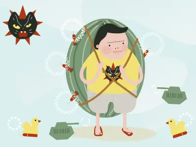 Buy 1 Illustration get 11 Free! blackcat color fun illos illustration