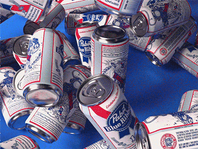 Sad Boyz Loop #2 - Tallboy Shower 3d beer c4d pbr tallboy