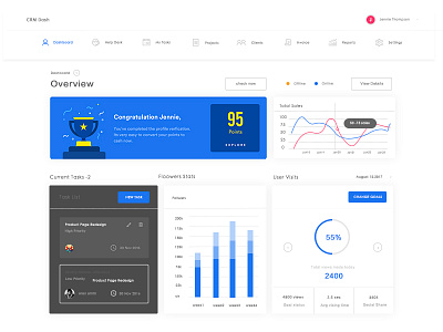 facsimile blue information map web ui