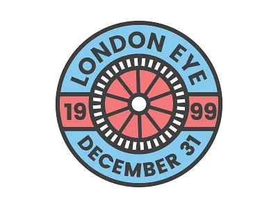 London Eye badge contest london londoneye sticker stickermule uk wheel