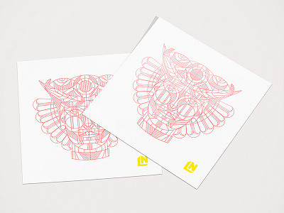 Face Sticker logo promotional piece sticker visual design