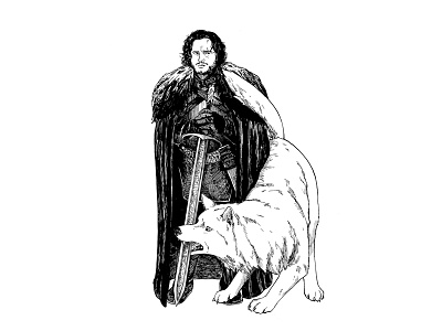 Jon Snow and Moon Moon