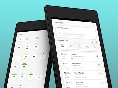Table and Reservation clean minimal reservation restaurant table ui ux xd