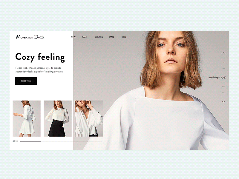 Motion UI 1st concept animation card clean concept e commerce fashion inspiration motion product ui ui design
